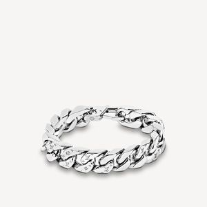 Silver Louis Vuitton Chain Link Bracelet